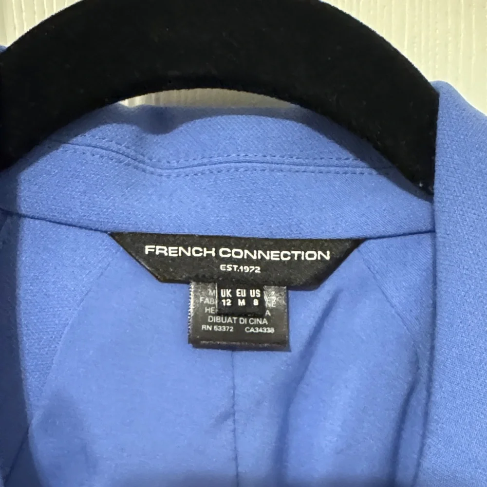 French Connection Whisper Sleeveless Blazer Minidress in Baja Blue - Picture 4 of 6